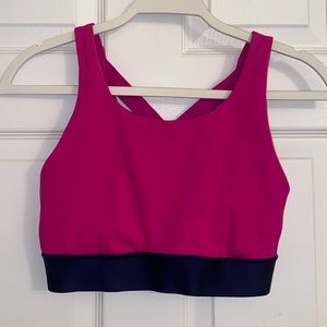 Athleta Sports-bra. Hot pink. “Power of She” back. Size S. Great Condition.